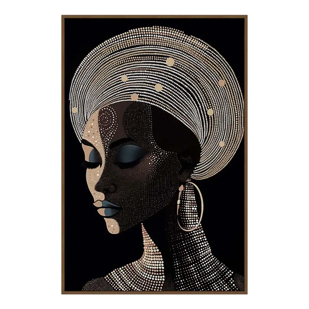 LIBERTA BLACK SOUL ΠΙΝΑΚΑΣ ΔΙΑΚΟΣΜΗΣΗΣ 83x123x4cm ΚΑΜΒΑΣ ΜΑΥΡΟ ΞΥΛΟ ΚΑΦΕ