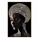 LIBERTA BLACK SOUL ΠΙΝΑΚΑΣ ΔΙΑΚΟΣΜΗΣΗΣ 83x123x4cm ΚΑΜΒΑΣ ΜΑΥΡΟ ΞΥΛΟ ΚΑΦΕ