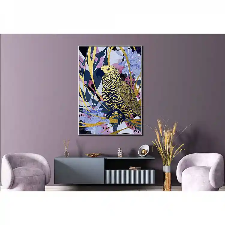 LIBERTA TROPICAL PARROT ΠΙΝΑΚΑΣ ΔΙΑΚΟΣΜΗΣΗΣ 83x123x4cm ΚΑΜΒΑΣ ΠΟΛΥΧΡΩΜΟ ΞΥΛΟ ΦΥΣΙΚΟ