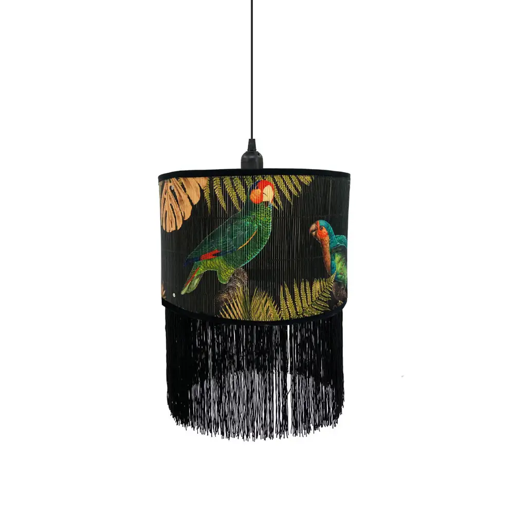 LIBERTA TROPICAL BIRDS A ΦΩΤΙΣΤΙΚΟ ΟΡΟΦΗΣ 30x30x20cm BAMBOO ΠΟΛΥΧΡΩΜΟ ΜΑΥΡΟ