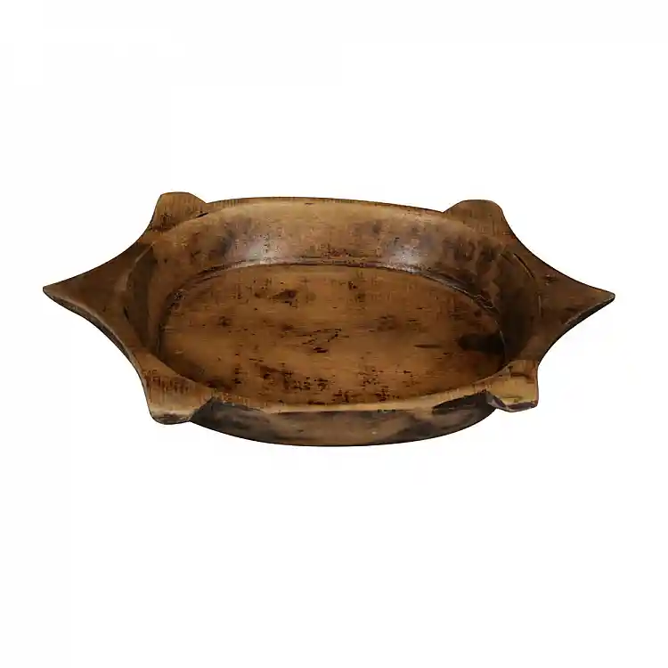 LIBERTA TURTLE ΔΙΣΚΟΣ ΔΙΑΚΟΣΜΗΣΗΣ 38x23x13cm ΞΥΛΟ ΚΑΦΕ