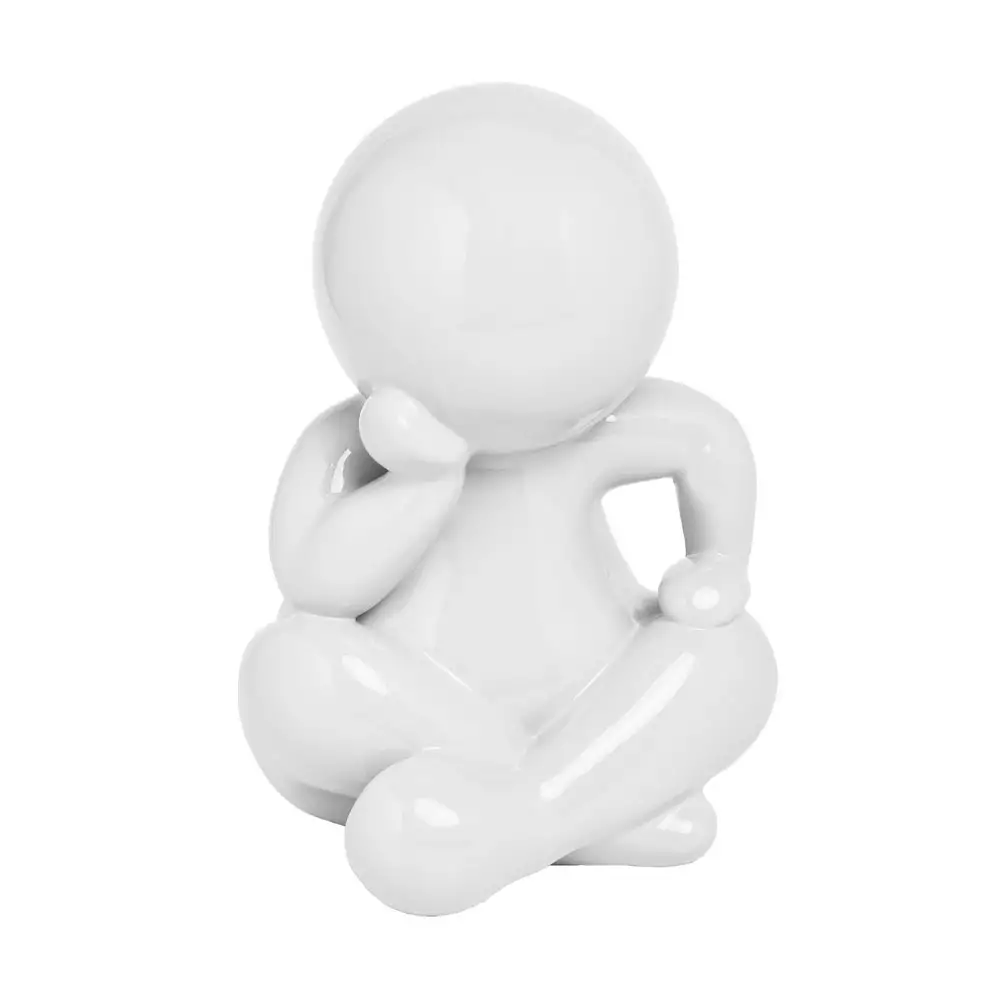 LIBERTA ENZO ΔΙΑΚΟΣΜΗΤΙΚΗ ΦΙΓΟΥΡΑ 25x23x36cm POLYRESIN ΛΕΥΚΟ