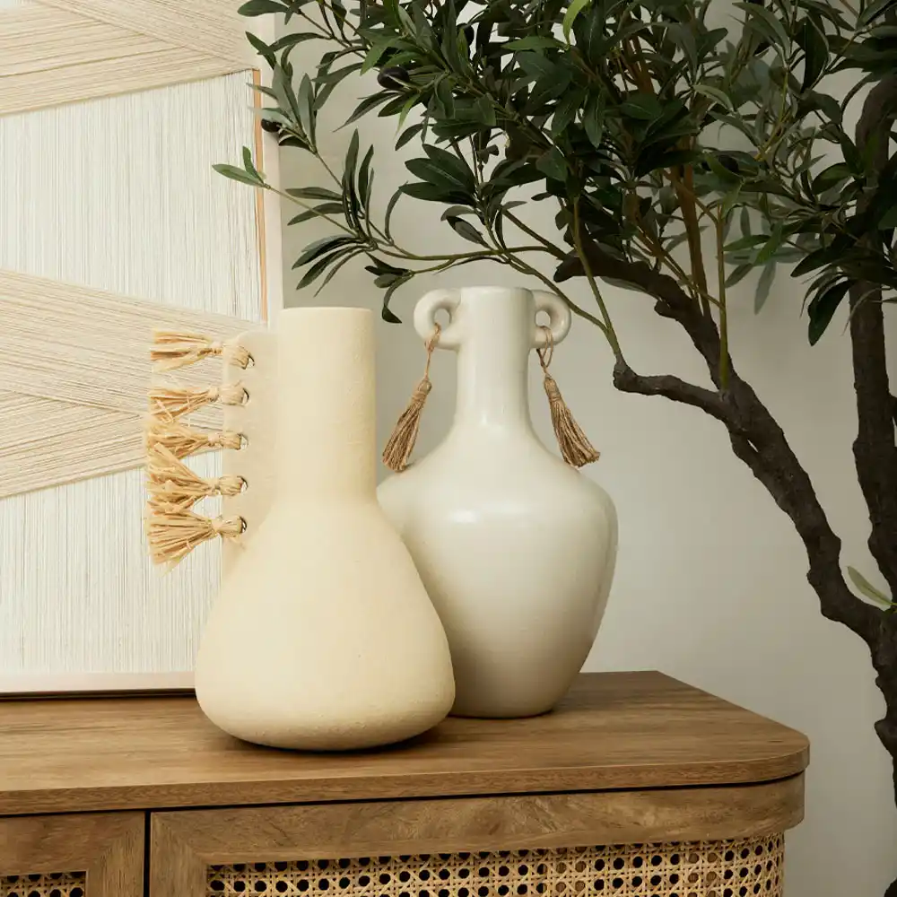 LIBERTA AEGEAN ΒΑΖΟ 24x20x33cm STONEWARE ΜΠΕΖ