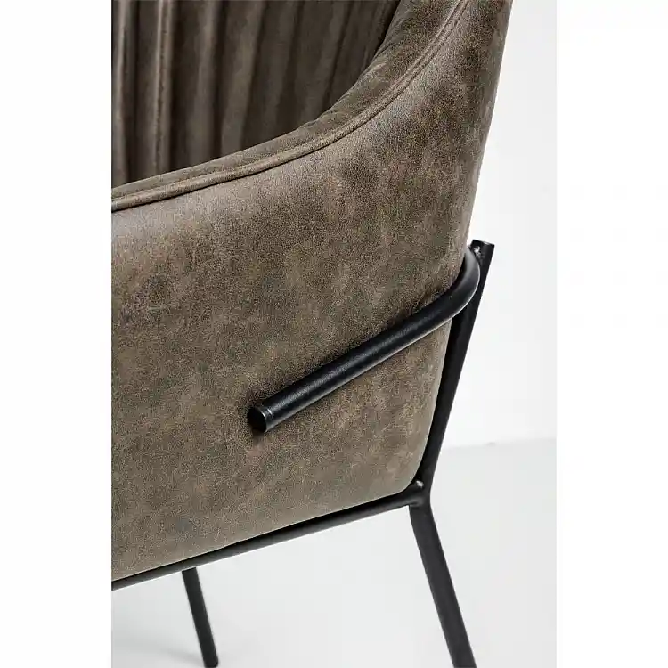 LIBERTA TOSCA ΚΑΡΕΚΛΑ ΠΟΛΥΘΡΟΝΑ ΚΑΦΕ ΜΑΥΡΟ ΜΑΤ 62x63x90.5cm