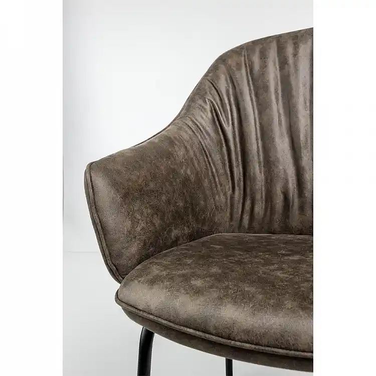 LIBERTA TOSCA ΚΑΡΕΚΛΑ ΠΟΛΥΘΡΟΝΑ ΚΑΦΕ ΜΑΥΡΟ ΜΑΤ 62x63x90.5cm