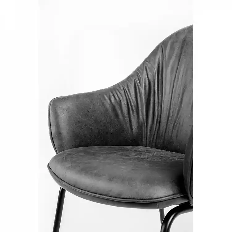 LIBERTA TOSCA ΚΑΡΕΚΛΑ ΠΟΛΥΘΡΟΝΑ ΓΚΡΙ ΜΑΥΡΟ ΜΑΤ 62x63x90.5cm