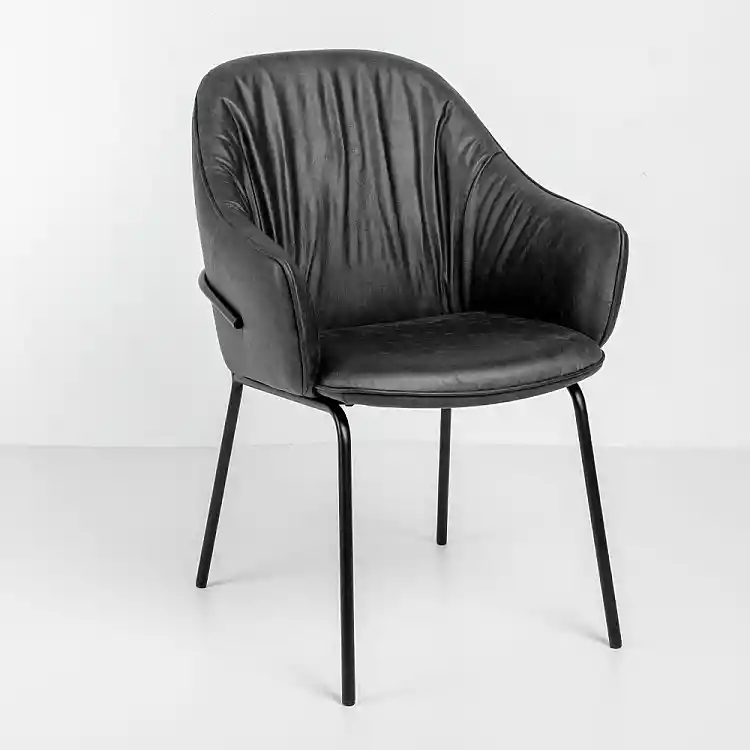 LIBERTA TOSCA ΚΑΡΕΚΛΑ ΠΟΛΥΘΡΟΝΑ ΓΚΡΙ ΜΑΥΡΟ ΜΑΤ 62x63x90.5cm