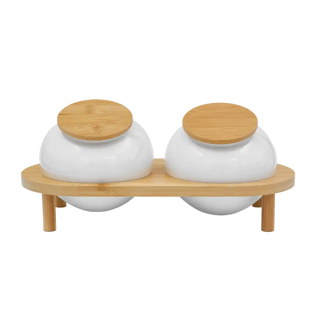 LIBERTA CURVE ΔΟΧΕΙΟ ΑΠΟΘΗΚΕΥΣΗΣ ΜΕ ΚΑΠΑΚΙ SET 2ΤΜΧ 33x16x13cm ΠΟΡΣΕΛΑΝΗ ΛΕΥΚΟ ΦΥΣΙΚΟ BAMBOO