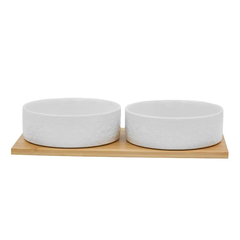 LIBERTA FLEURS ΜΠΩΛ 30x15x5.5cm ΠΟΡΣΕΛΑΝΗ ΛΕΥΚΟ ΦΥΣΙΚΟ BAMBOO