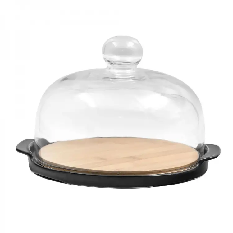 LIBERTA CURVE ΚΟΥΠ ΜΕ ΚΑΠΑΚΙ 25x22x14cm ΠΟΡΣΕΛΑΝΗ ΜΑΥΡΟ ΦΥΣΙΚΟ BAMBOO