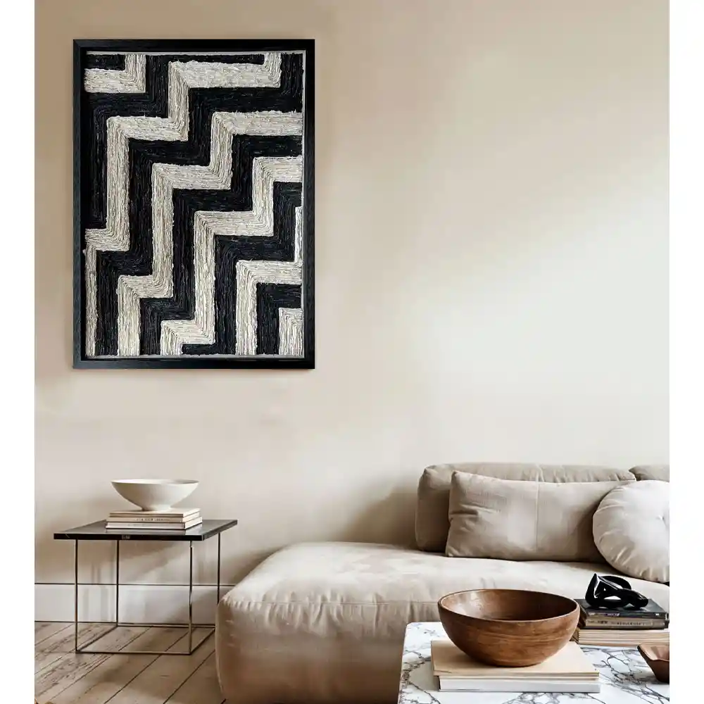 LIBERTA EARTH CRAFT ΠΙΝΑΚΑΣ ΔΙΑΚΟΣΜΗΣΗΣ 80x100x4cm ΧΑΡΤΙ ΜΑΥΡΟ ΜΠΕΖ ΓΥΑΛΙ ΜΑΥΡΟ