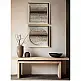 LIBERTA EARTHSCAPE SQUARE ΠΙΝΑΚΑΣ ΔΙΑΚΟΣΜΗΣΗΣ 80x80x4cm ΧΑΡΤΙ ΜΠΕΖ ΚΑΦΕ ΓΥΑΛΙ ΦΥΣΙΚΟ