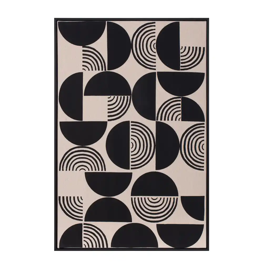 LIBERTA POSITIVE VIBES ΠΙΝΑΚΑΣ ΔΙΑΚΟΣΜΗΣΗΣ 60x90x4cm ΛΙΝΟ ΛΕΥΚΟ ΜΑΥΡΟ ΞΥΛΟ ΜΑΥΡΟ