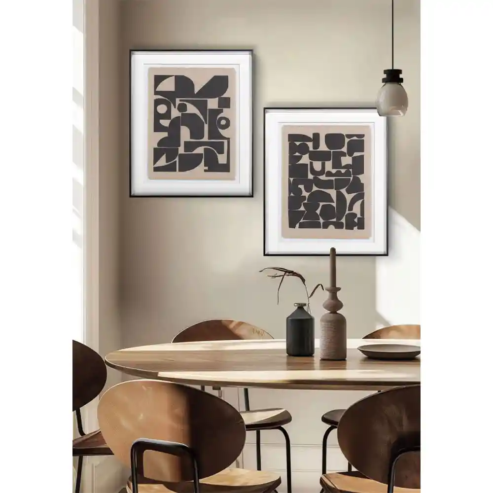 LIBERTA DO MORE ΠΙΝΑΚΑΣ ΔΙΑΚΟΣΜΗΣΗΣ 50x60x4cm ΓΥΑΛΙ ΛΕΥΚΟ ΜΑΥΡΟ ΞΥΛΟ ΜΑΥΡΟ