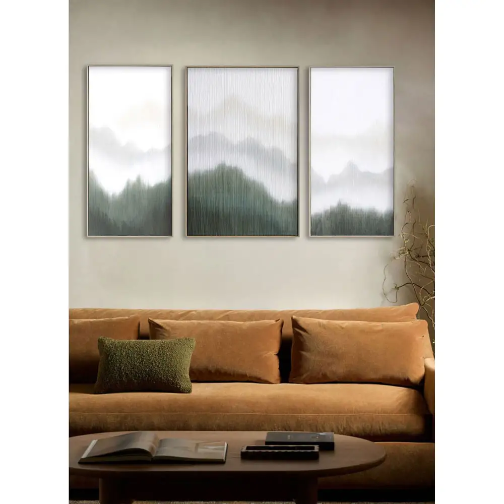 LIBERTA LOST IN NATURE ΠΙΝΑΚΑΣ ΔΙΑΚΟΣΜΗΣΗΣ 45x90x5cm ΚΑΜΒΑΣ ΛΕΥΚΟ ΠΡΑΣΙΝΟ ΞΥΛΟ ΦΥΣΙΚΟ