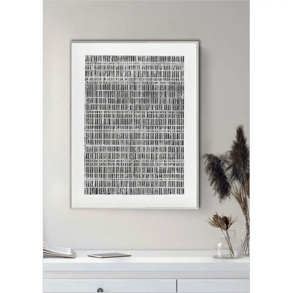 LIBERTA SOMETIMES ΠΙΝΑΚΑΣ ΔΙΑΚΟΣΜΗΣΗΣ 90x120x5cm ΚΑΜΒΑΣ ΛΕΥΚΟ ΜΑΥΡΟ ΞΥΛΟ ΛΕΥΚΟ