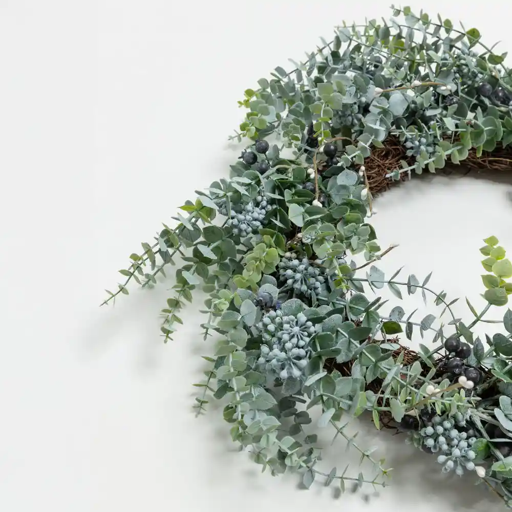 LIBERTA EUCALYPTUS 48 ΣΤΕΦΑΝΙ ΔΙΑΚΟΣΜΗΣΗΣ 48x48cm PVC ΠΡΑΣΙΝΟ