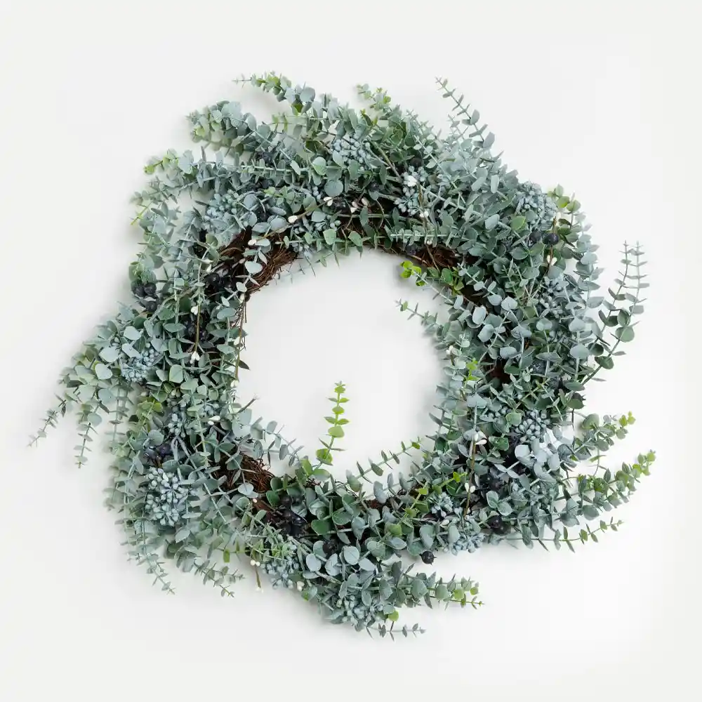 LIBERTA EUCALYPTUS 48 ΣΤΕΦΑΝΙ ΔΙΑΚΟΣΜΗΣΗΣ 48x48cm PVC ΠΡΑΣΙΝΟ