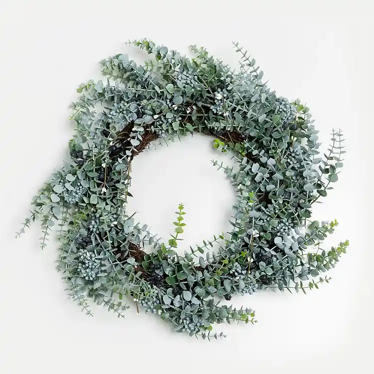 LIBERTA EUCALYPTUS 48 ΣΤΕΦΑΝΙ ΔΙΑΚΟΣΜΗΣΗΣ 48x48cm PVC ΠΡΑΣΙΝΟ