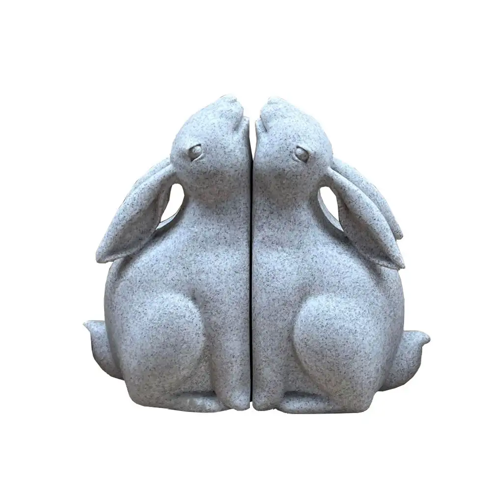LIBERTA BUN BUN ΔΙΑΚΟΣΜΗΤΙΚΟ ΒΙΒΛΙΟΣΤΑΤΗΣ SET 2ΤΜΧ 22x9x18cm POLYRESIN ΜΠΕΖ