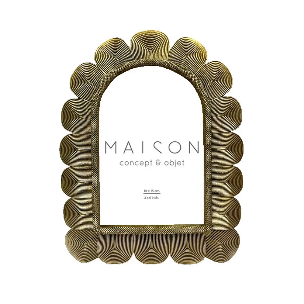 LIBERTA ELISHA ΚΟΡΝΙΖΑ 17x2x21cm POLYRESIN ΧΡΥΣΟ ΓΥΑΛΙ