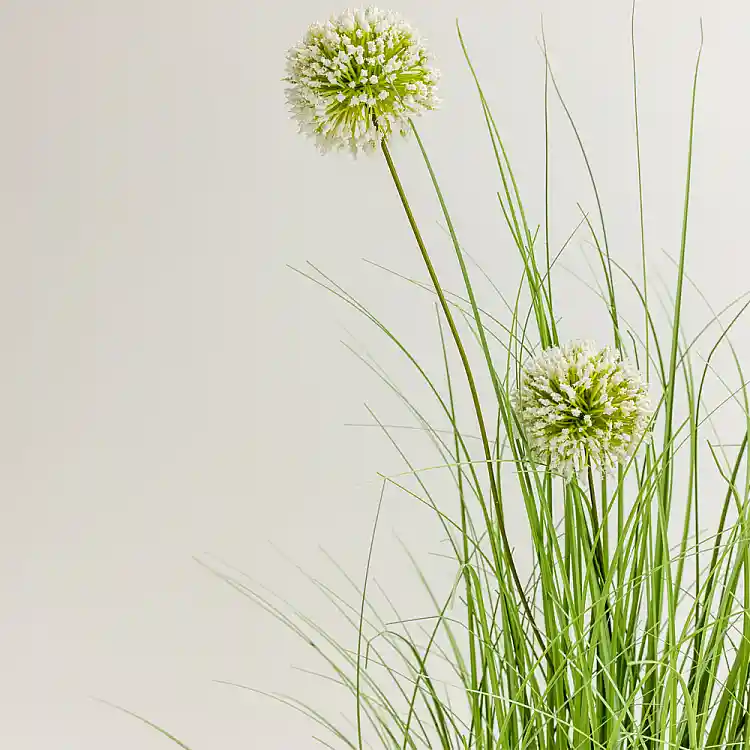 LIBERTA GRASS FLOWER ΦΥΤΟ ΤΕΧΝΗΤΟ ΣΕ ΓΛΑΣΤΡΑ 58cm PVC ΠΡΑΣΙΝΟ