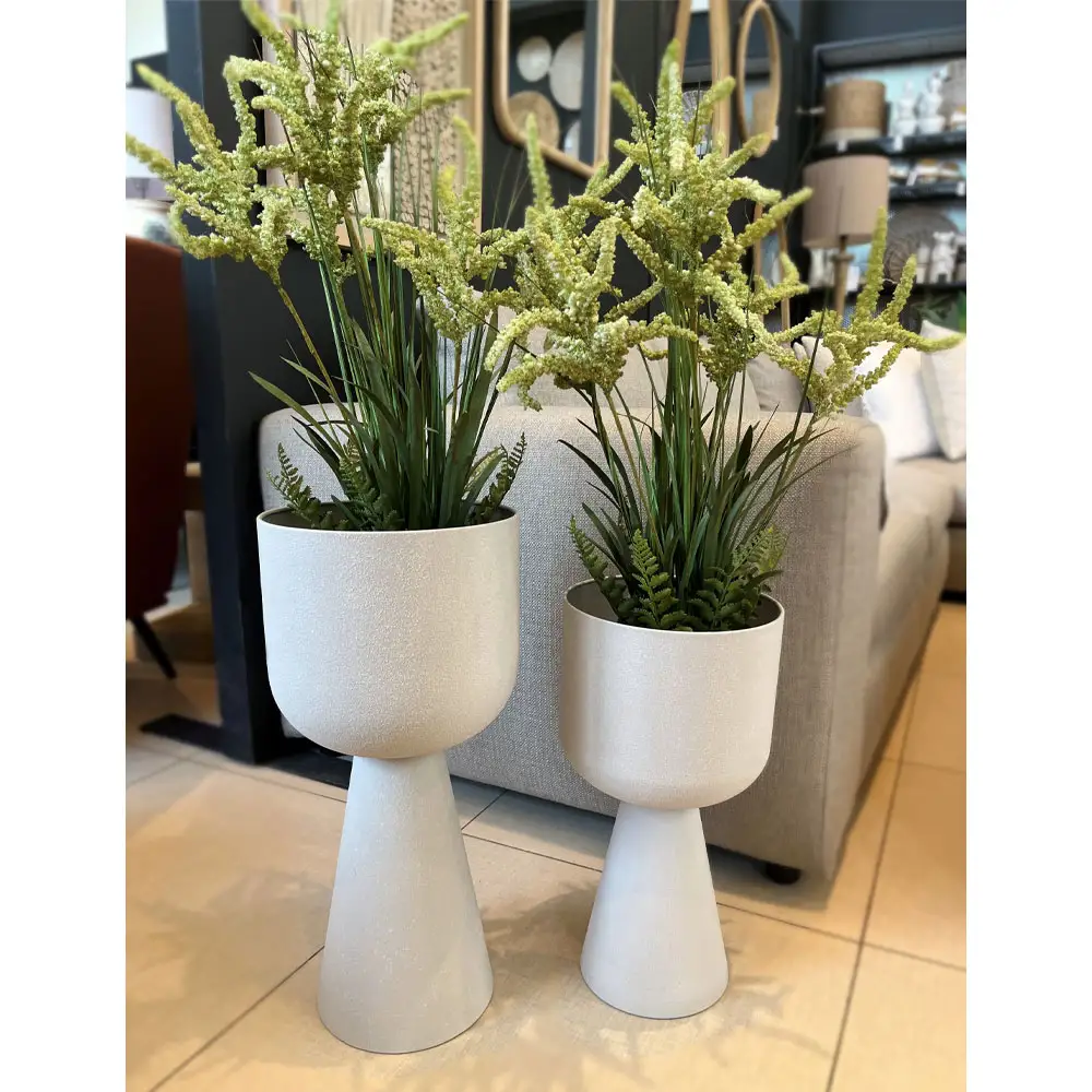 LIBERTA LINEAR 56 ΚΑΣΠΩ 26x26x56cm ΜΕΤΑΛΛΟ ΛΕΥΚΟ