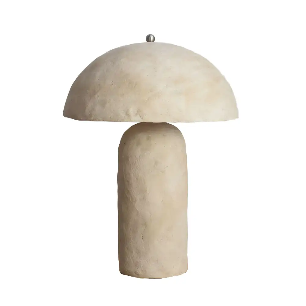 LIBERTA ASHER ΦΩΤΙΣΤΙΚΟ ΕΠΙΤΡΑΠΕΖΙΟ 36x36x50cm PAPER MACHE ΜΠΕΖ