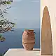 LIBERTA ALTHEA ΓΛΑΣΤΡΑ 37x37x55cm MgO TERRACOTTA