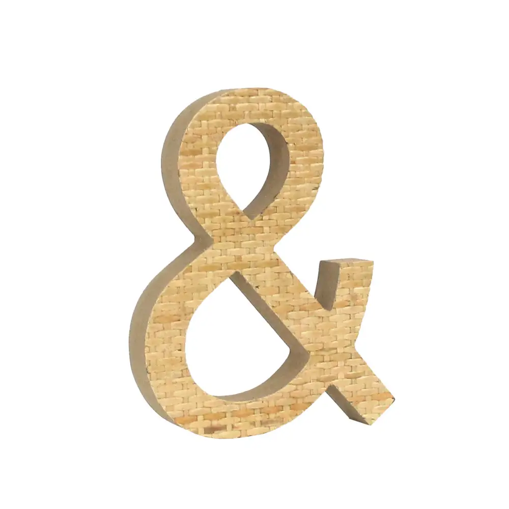 LIBERTA KAMIRA ΔΙΑΚΟΣΜΗΤΙΚΟ 17x3x20cm MDF ΦΥΣΙΚΟ RATTAN
