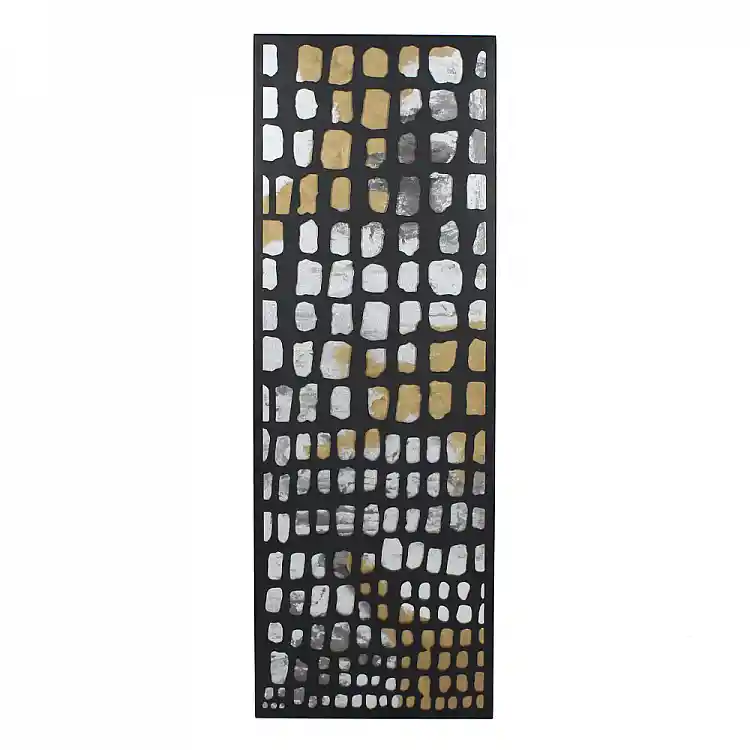 LIBERTA PIC ΠΙΝΑΚΑΣ ΔΙΑΚΟΣΜΗΣΗΣ 40x120x2cm ΜΕΤΑΛΛΟ ΜΑΥΡΟ ΧΡΥΣΟ MDF ΛΕΥΚΟ
