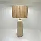 LIBERTA ZED ΦΩΤΙΣΤΙΚΟ ΕΠΙΤΡΑΠΕΖΙΟ 15x15x65cm ΚΕΡΑΜΙΚΟ ΜΠΕΖ BAMBOO ΦΥΣΙΚΟ