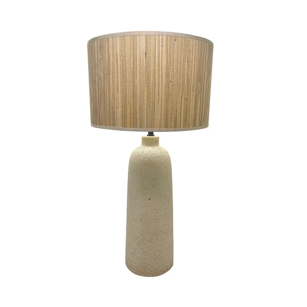 LIBERTA ZED ΦΩΤΙΣΤΙΚΟ ΕΠΙΤΡΑΠΕΖΙΟ 15x15x65cm ΚΕΡΑΜΙΚΟ ΜΠΕΖ BAMBOO ΦΥΣΙΚΟ