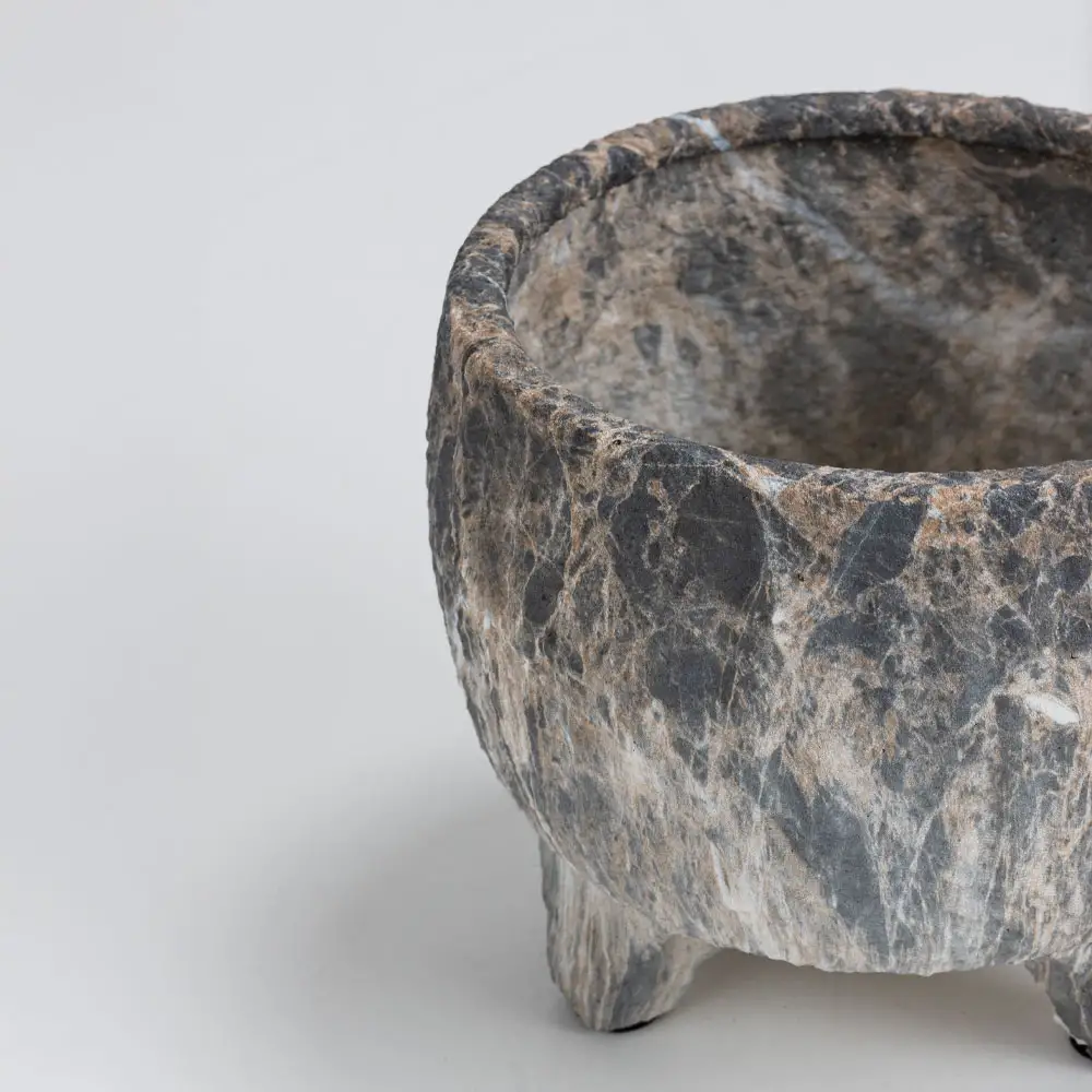 LIBERTA ROCKY ΚΑΣΠΩ 27x27x23cm ΚΕΡΑΜΙΚΟ ΑΝΘΡΑΚΙ ΜΠΕΖ