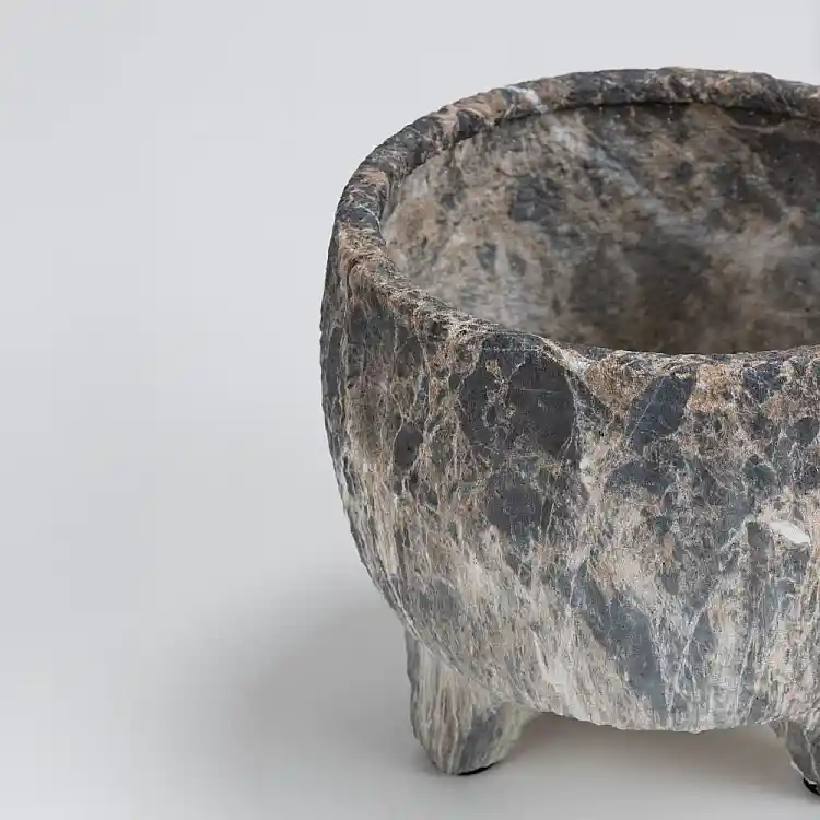 LIBERTA ROCKY ΚΑΣΠΩ 27x27x23cm ΚΕΡΑΜΙΚΟ ΑΝΘΡΑΚΙ ΜΠΕΖ