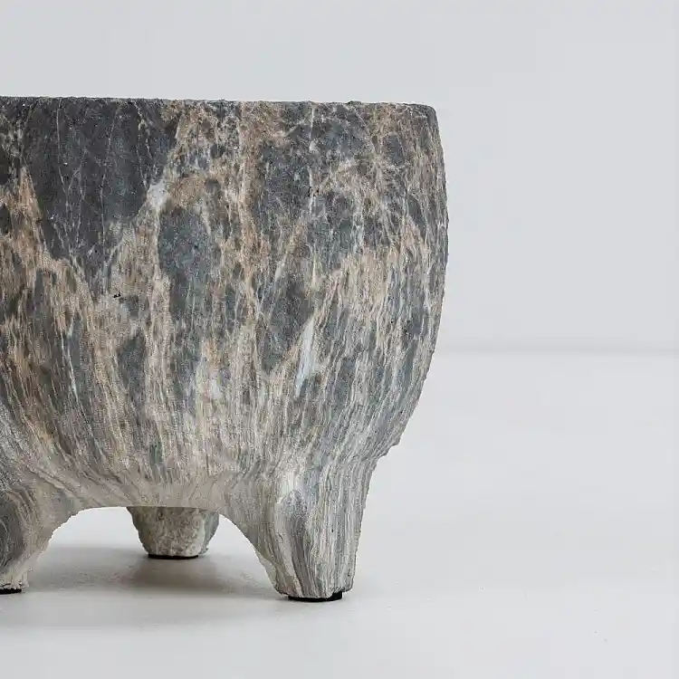 LIBERTA ROCKY ΚΑΣΠΩ 27x27x23cm ΚΕΡΑΜΙΚΟ ΑΝΘΡΑΚΙ ΜΠΕΖ