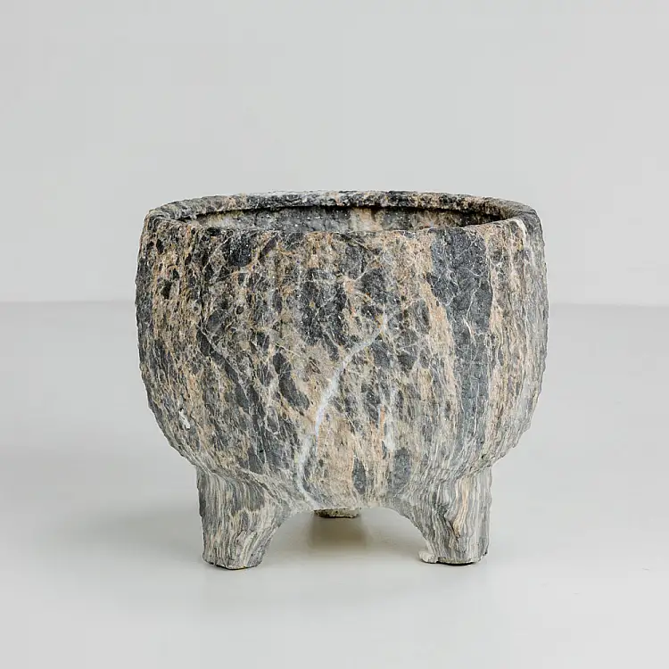 LIBERTA ROCKY ΚΑΣΠΩ 27x27x23cm ΚΕΡΑΜΙΚΟ ΑΝΘΡΑΚΙ ΜΠΕΖ