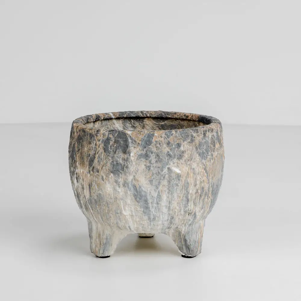 LIBERTA ROCKY ΚΑΣΠΩ 20x20x18cm ΚΕΡΑΜΙΚΟ ΑΝΘΡΑΚΙ ΜΠΕΖ