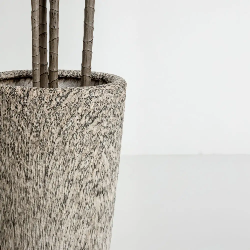 LIBERTA KANCHE ΓΛΑΣΤΡΑ ΣΕΤ 2ΤΜΧ 32x32x53cm ΚΕΡΑΜΙΚΟ ΜΠΕΖ ΜΑΥΡΟ