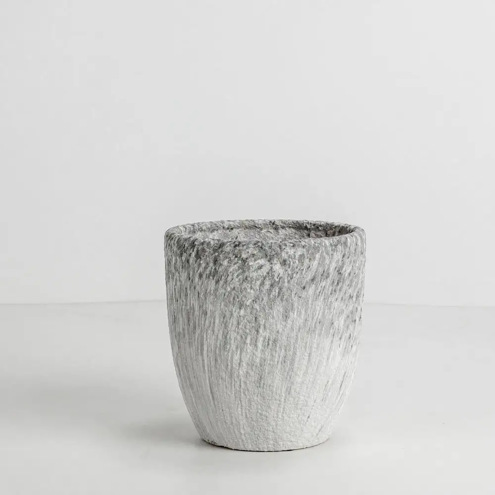 LIBERTA VINSON ΓΛΑΣΤΡΑ ΣΕΤ 3ΤΜΧ 30x30x31cm ΚΕΡΑΜΙΚΟ ΓΚΡΙ ΛΕΥΚΟ