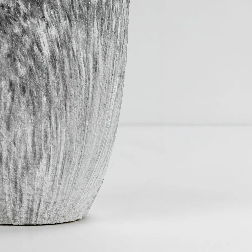 LIBERTA VINSON ΓΛΑΣΤΡΑ ΣΕΤ 3ΤΜΧ 30x30x31cm ΚΕΡΑΜΙΚΟ ΓΚΡΙ ΛΕΥΚΟ