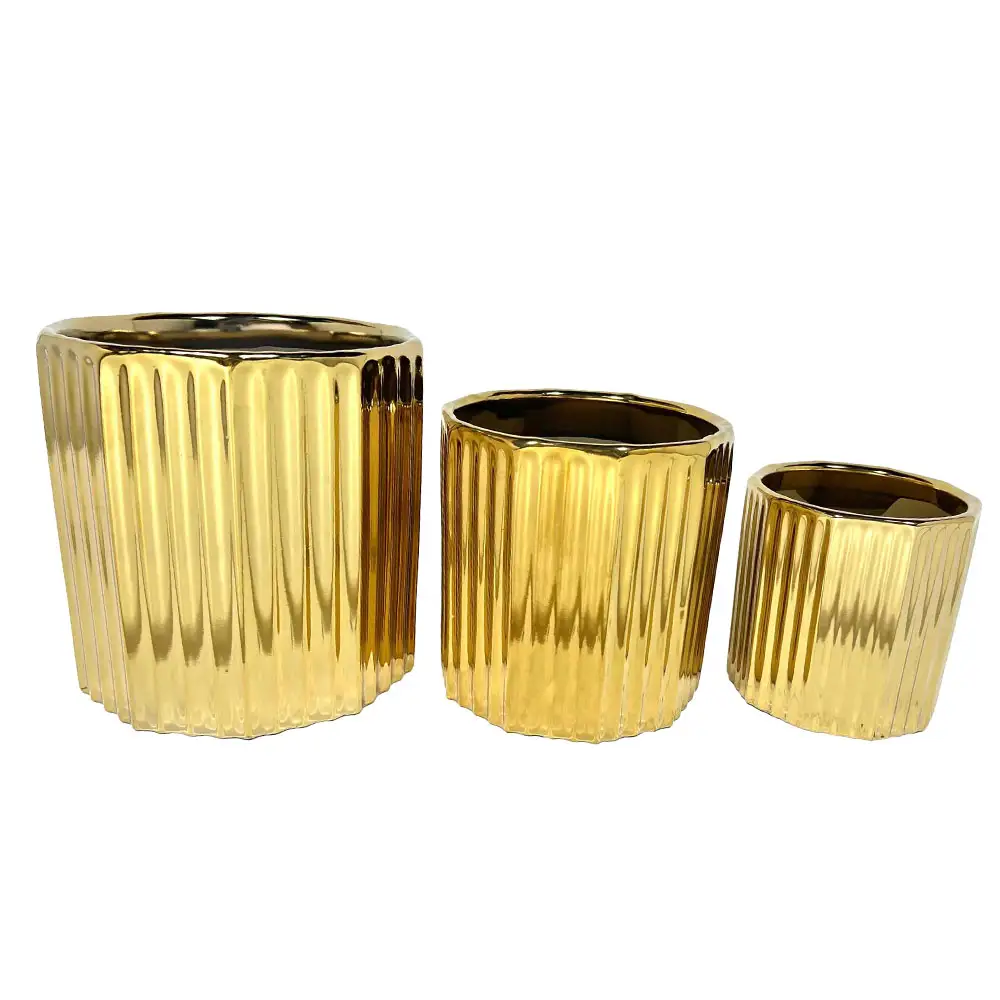 LIBERTA ORO ΚΑΣΠΩ ΣΕΤ 3ΤΜΧ 18x18x18cm ΚΕΡΑΜΙΚΟ ΧΡΥΣΟ