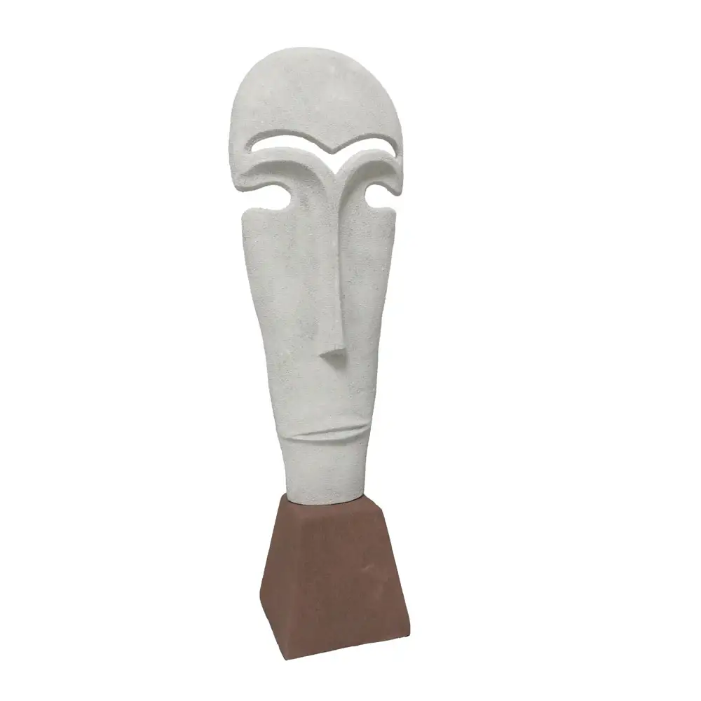 LIBERTA NATHEN ΔΙΑΚΟΣΜΗΤΙΚΗ ΦΙΓΟΥΡΑ 15x11x48cm ΑΛΟΥΜΙΝΙΟ ΛΕΥΚΟ ΜΠΕΖ