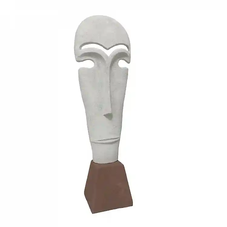 LIBERTA NATHEN ΔΙΑΚΟΣΜΗΤΙΚΗ ΦΙΓΟΥΡΑ 15x11x48cm ΑΛΟΥΜΙΝΙΟ ΛΕΥΚΟ ΜΠΕΖ