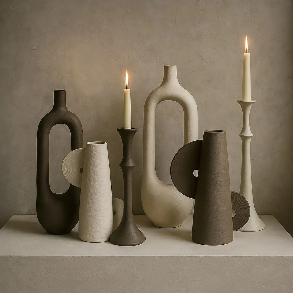 LIBERTA FINTON ΒΑΖΟ 15x12x50cm ΑΛΟΥΜΙΝΙΟ MUD