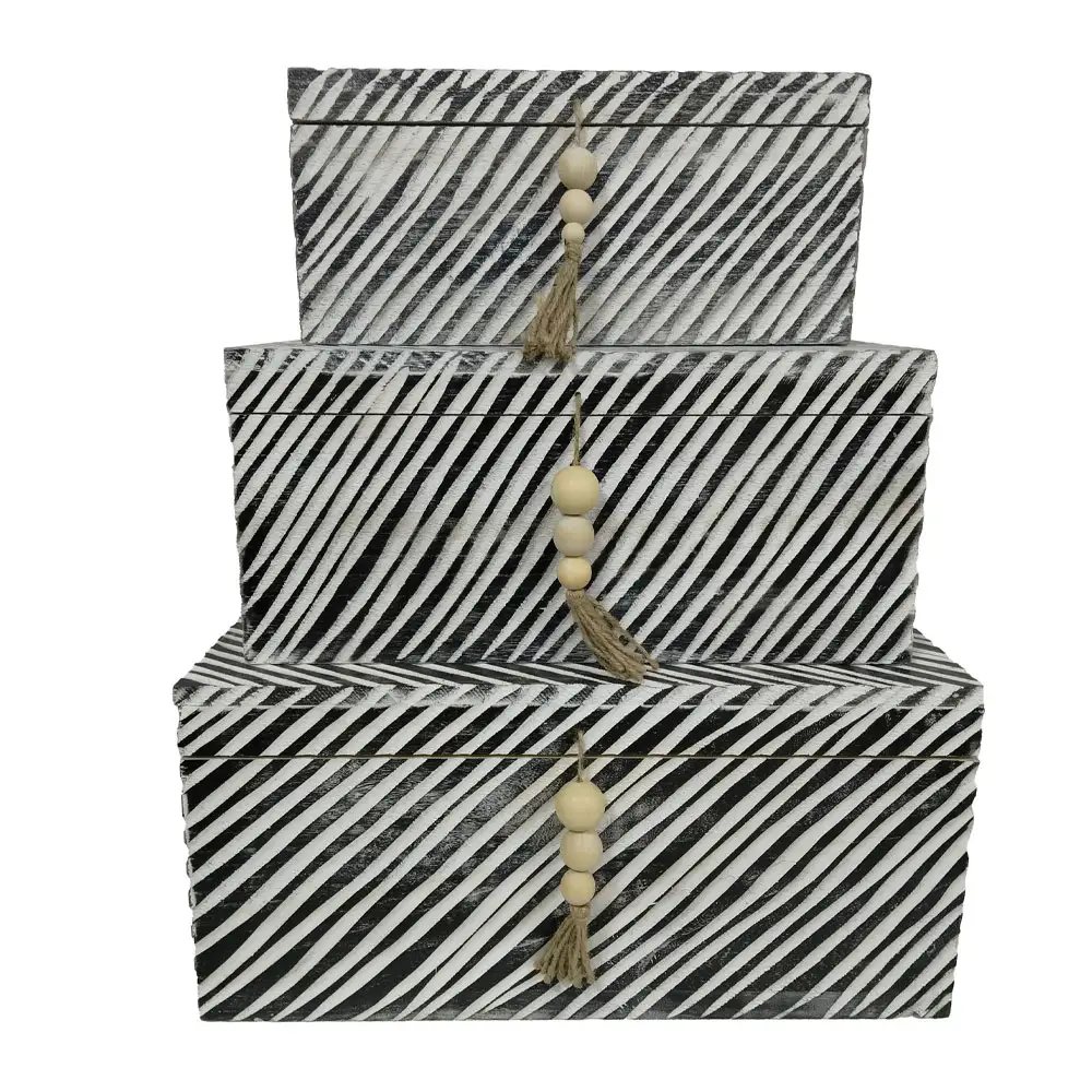 LIBERTA RONAN ΚΟΥΤΙ ΑΠΟΘΗΚΕΥΣΗΣ ΣΕΤ 3ΤΜΧ 64x44x30cm ΞΥΛΟ ΚΑΦΕ ΜΠΕΖ