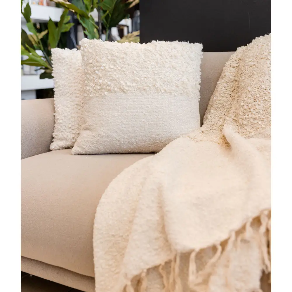 LIBERTA SIMPUL ΡΙΧΤΑΡΙ ΔΙΑΚΟΣΜΗΤΙΚΟ 130x170cm ΥΦΑΣΜΑ ΛΕΥΚΟ ΜΠΕΖ