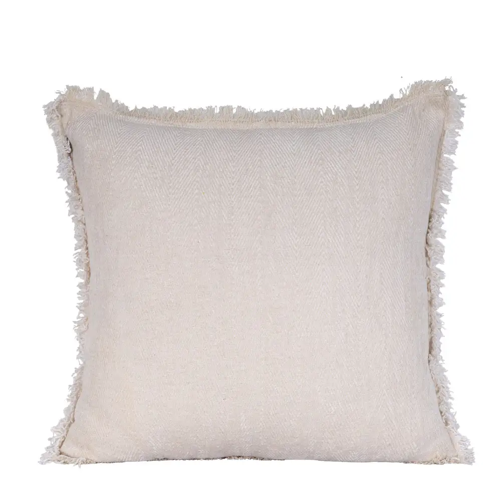 LIBERTA RASUL ΔΙΑΚΟΣΜΗΤΙΚΟ ΜΑΞΙΛΑΡΙ 45x45cm ΥΦΑΣΜΑ ΛΕΥΚΟ POLYESTER