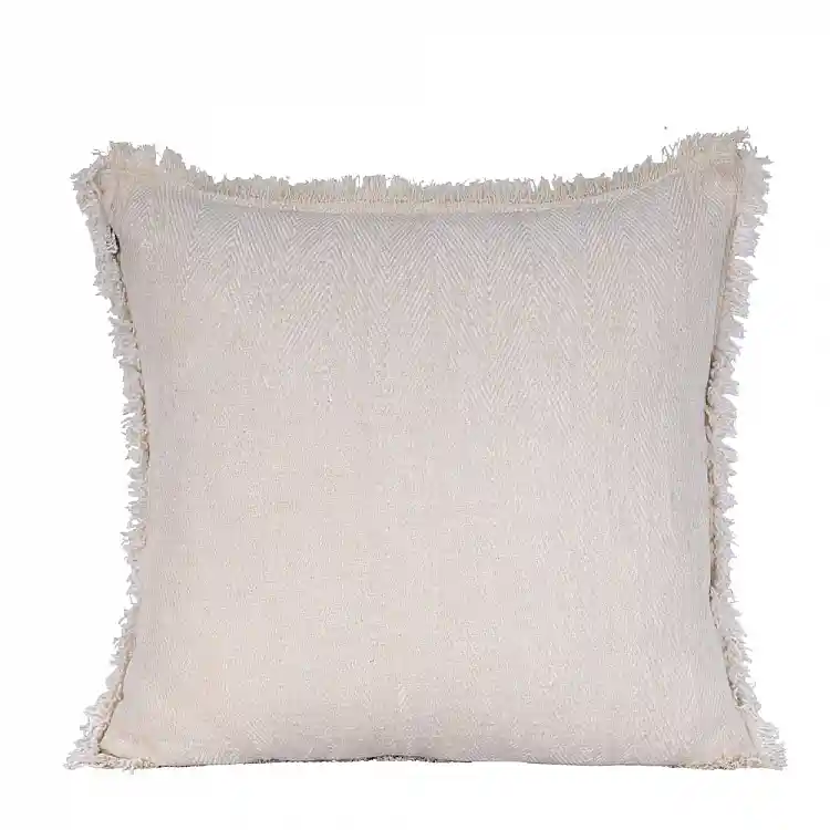 LIBERTA RASUL ΔΙΑΚΟΣΜΗΤΙΚΟ ΜΑΞΙΛΑΡΙ 45x45cm ΥΦΑΣΜΑ ΛΕΥΚΟ POLYESTER