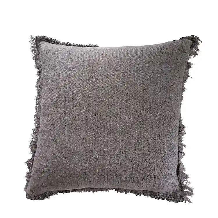 LIBERTA RASUL ΔΙΑΚΟΣΜΗΤΙΚΟ ΜΑΞΙΛΑΡΙ 45x45cm ΥΦΑΣΜΑ ΓΚΡΙ POLYESTER